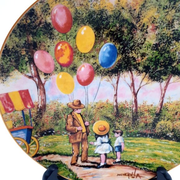 The Balloon Man Artist Plate By Dominic Mingolla Calhouns Collector Society 1979 - Picture 3 of 8